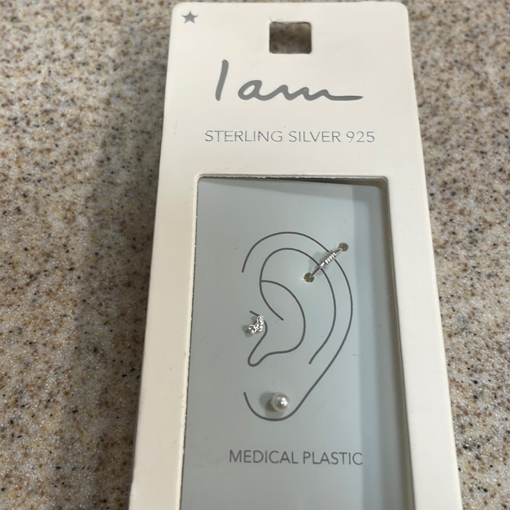Iam. Sterling Silver Earrings